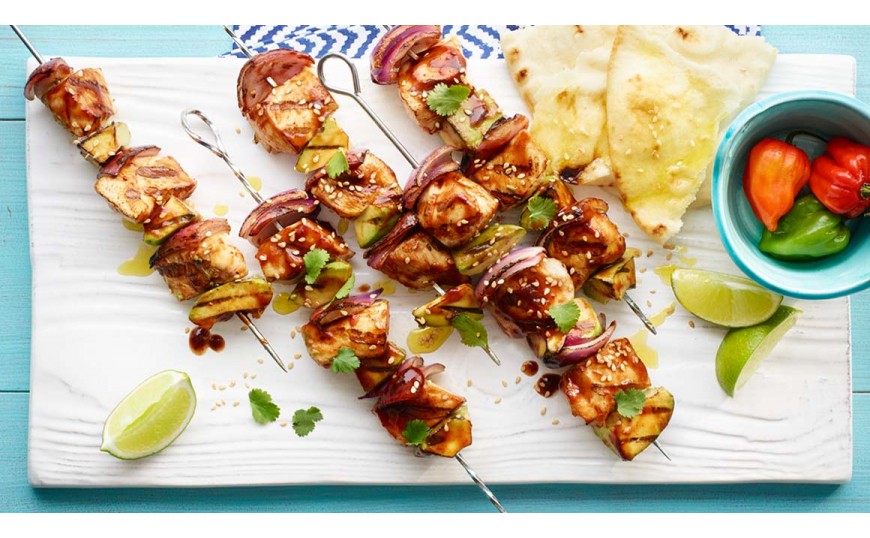 Brochettes de poulet mexicaines